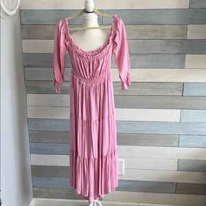 Elegant Pink Women's Dress